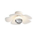 Design Flower Ceiling Lamp Modern White Resin Pendant Light For Corridor Hallway Decoration