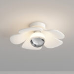 Design Flower Ceiling Lamp Modern White Resin Pendant Light For Corridor Hallway Decoration - Image 2