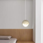 Home Decor Nordic Modern Ceiling Lighting For Living Room Pendant Light Resin PC Beige Milk White - Image 2