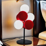 Magic Bean Living Room Dining Room Villa Modern Light Luxury Colorful Grape Table Lamp - Image 3