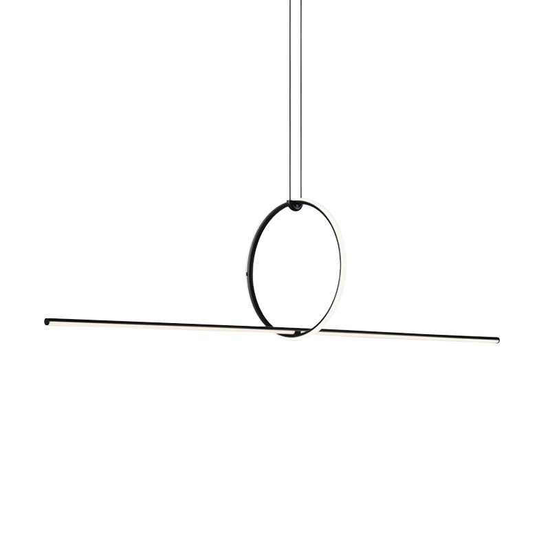 OGS-LD646 (1) Geometric LED Chandelier Living Dining Room Home Decor LED Strip Hanging Lamps - Image 1