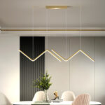 Nordic Line LED Chandelier Personality Geometric Simple Restaurant Pendant Light - Image 2