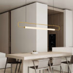 Modern LED Chandelier For Home Indoor Decor Lighting Long Strip Chandelier Pendant Light - Image 2