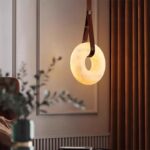 High-end marble single-head bedside lamp with retro artistic style for new Chinese-style bedroom Italian-style dining room pendant light - Image 4