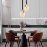 High-end marble single-head bedside lamp with retro artistic style for new Chinese-style bedroom Italian-style dining room pendant light - Image 5