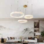 Marble chandelier Luxurious living room lighting fixture Modern minimalist creative design Highend and elegant bedroom lighting product - Image 6