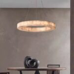 Simple designer new Chinese-style living room hall villa dining room, bedroom study Imported natural marble chandelier - Image 5