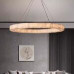 Simple designer new Chinese-style living room hall villa dining room, bedroom study Imported natural marble chandelier - Image 3