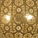 Hot sell Retro Hanging Golden Metal Moroccan Pendant Lamps Indoor Decorative Lamps - Image 2