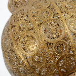 Hot sell Retro Hanging Golden Metal Moroccan Pendant Lamps Indoor Decorative Lamps - Image 3