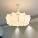 Residential Decoration Living Room Bedroom Ceiling Mounted Artificial Silk Led Chandelier - Image 2