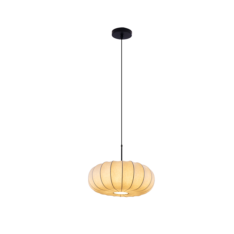 OGS-NS13C (1) Art Lamp Silk Pumpkin Chandelier Japanese Style Quiet Restaurant Homestay Tea Room Living - Image 1