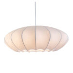 Minimalist Silk Chandelier for Home Decoration Lighting White Silk Pendant Light