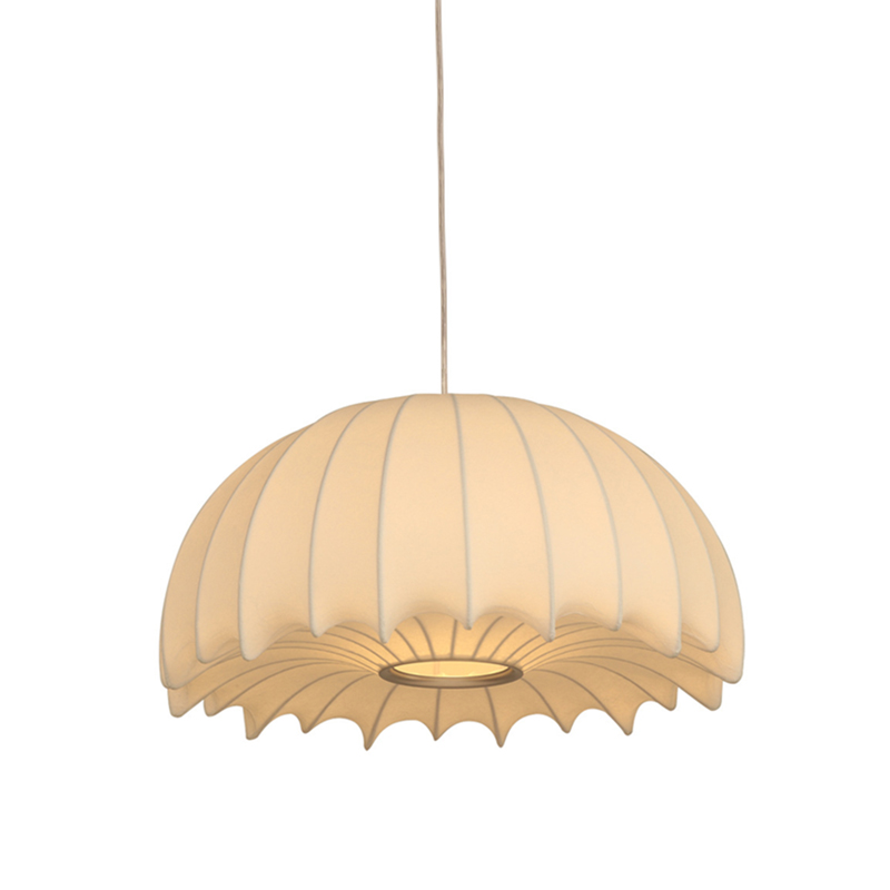 OGS-NS19E (1) Luxury Ceiling Light Decorative Silk Light Pendant Lighting Fabric Hanging Lamp Chandelier - Image 1