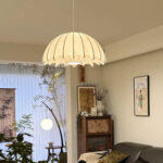 Luxury Ceiling Light Decorative Silk Light Pendant Lighting Fabric Hanging Lamp Chandelier - Image 2