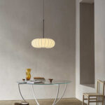 Silk Pumpkin Chandelier Wabi-sabi Style Restaurant Tea Room Living Room Bedroom - Image 2