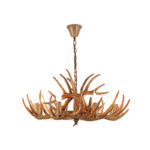 American Brown Chandelier Simple Resin Ceiling Lamp Restaurant Antlers Chandeliers