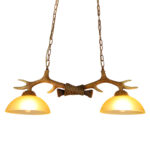 Vintage Design Handmade Resin Chandelier Antique Living Room Dining Room Antlers Lamp