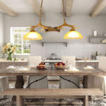 Vintage Design Handmade Resin Chandelier Antique Living Room Dining Room Antlers Lamp - Image 2