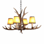 Retro Lamp American Bedroom Antique Living Room Dining Room Antlers Creative Chandelier