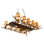 American Country Retro Simple Rural Single Lighting Antler Large Modern Chandelier - Image 3