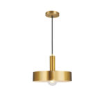 Simple And Light Luxury Restaurant Bar Bedside Single-head Golden Small Chandelier