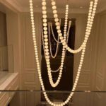 Living room lamp modern and minimalist design Dining room bar lamp Long necklace lamp Buddha bead pendant lamp for the double staircase - Image 5