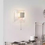 Square glass wall lamp - Murano bedroom bedside lamp - Living room sofa background wall lamp - Image 4