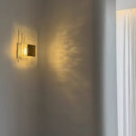Square glass wall lamp - Murano bedroom bedside lamp - Living room sofa background wall lamp - Image 2