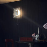 Square glass wall lamp - Murano bedroom bedside lamp - Living room sofa background wall lamp - Image 3