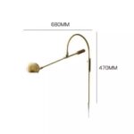 Postmodern creative rotating living room wall lamp artistic bedside lamp for bedroom  study designer Nordic minimalist background wall lamp - Image 2