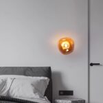 Personalized background wall decorative lamp Nordic living room lamp Bedroom bedside lamp Creative staircase lamp Bar wall lamp Lava wall lamp Glass lamp - Image 3