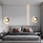 Personalized background wall decorative lamp Nordic living room lamp Bedroom bedside lamp Creative staircase lamp Bar wall lamp Lava wall lamp Glass lamp - Image 4