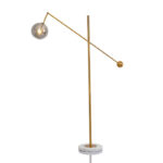 Nordic Postmodern Indoor Decorative Gold Marble Adjustable Glass Ball Led Floor Lamp