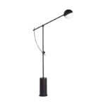Modern Nordic Simple Black LED Standing Marble Decorative Light Study Floor Lamp For Reading