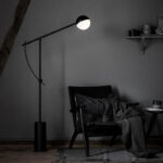 Modern Nordic Simple Black LED Standing Marble Decorative Light Study Floor Lamp For Reading - Image 2