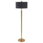 Nordic Modern Floor Lamp Vintage Fabric Shade Light For Bedroom Livingroom Iron Standing Lamp